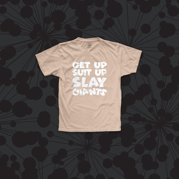 Slay Giants graphic t-shirt (peach/white)