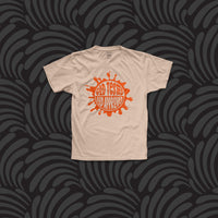 God Approved graphic t-shirt (peach/orange)