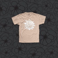 God Approved graphic t-shirt (peach/white)