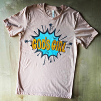 God's Girl women's graphic t-shirt (peach)